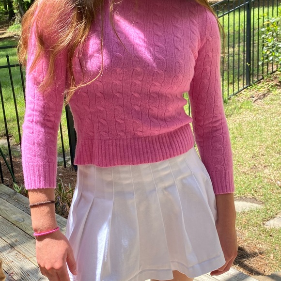 Polo Ralph Lauren Pink Cashmere Sweater girls size 12 - Picture 2 of 12